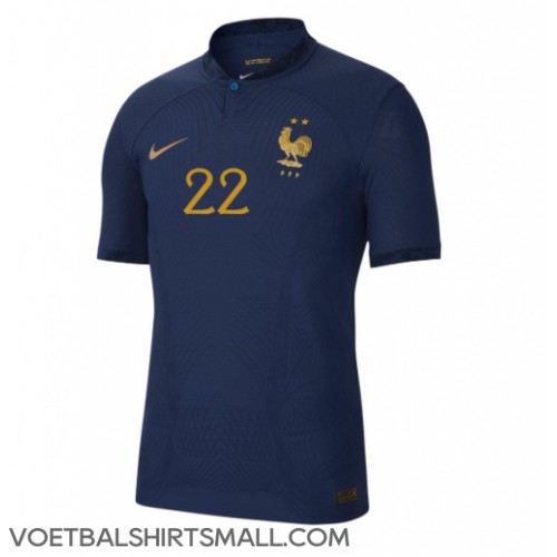 Frankrijk Theo Hernandez #22 Voetbalkleding Thuisshirt WK 2022 Korte Mouwen
